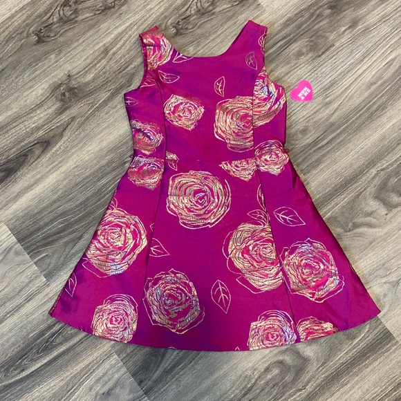 Formal dark pink dress